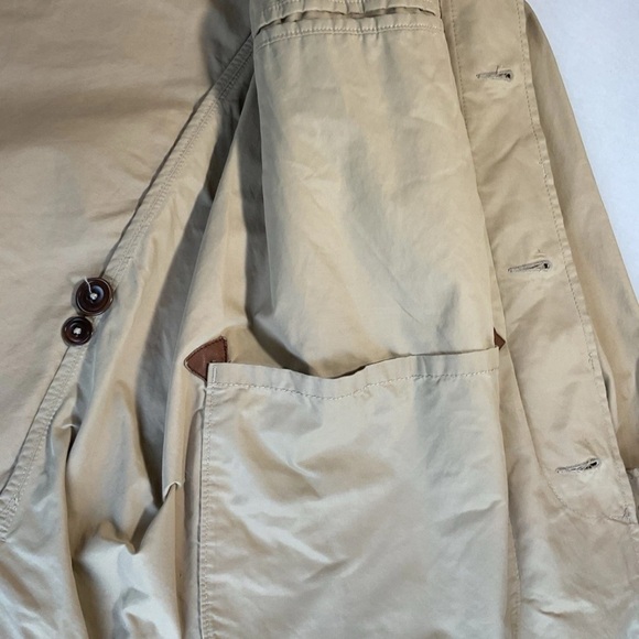 Vintage Polo Ralph Lauren Mens Field Barn Coat Jacket Khaki Beige Brown XL - Picture 11 of 16